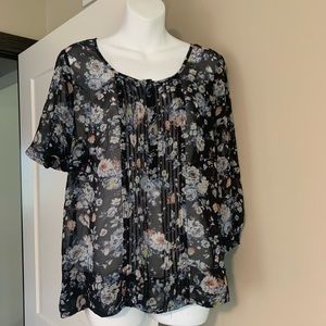 Lightweight floral blouse